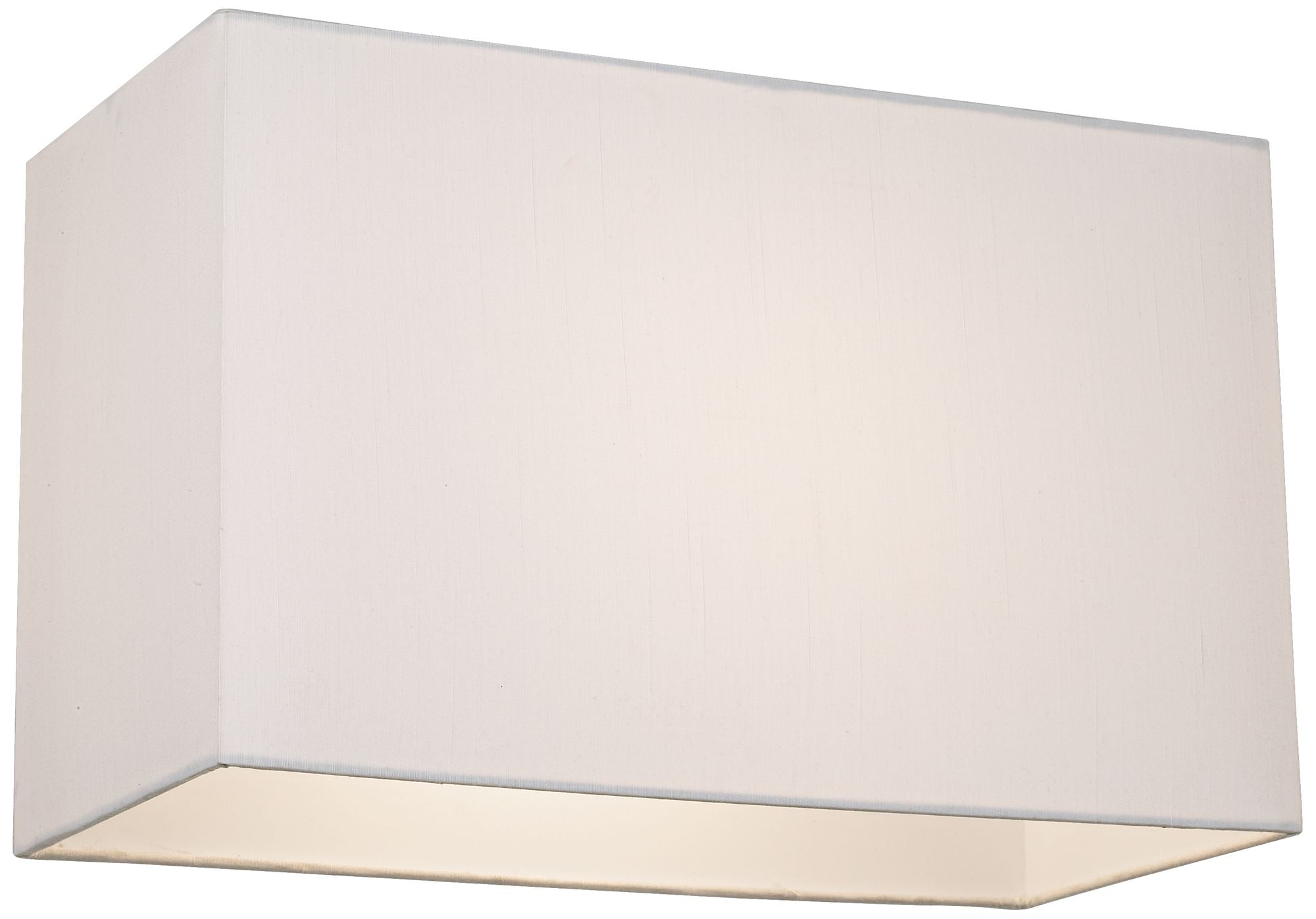 Brentwood White Medium Rectangular Hardback Lamp Shade 16