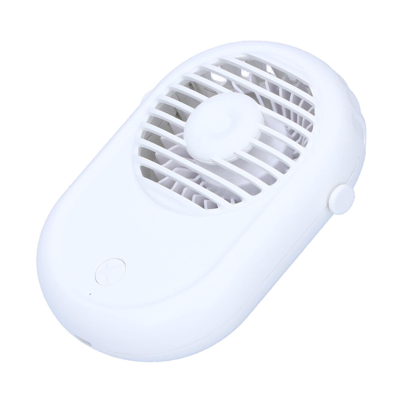 Portable Handheld Electric Fan Mini Compact Neck Hanging Fan For Summer Home Office Usewhite