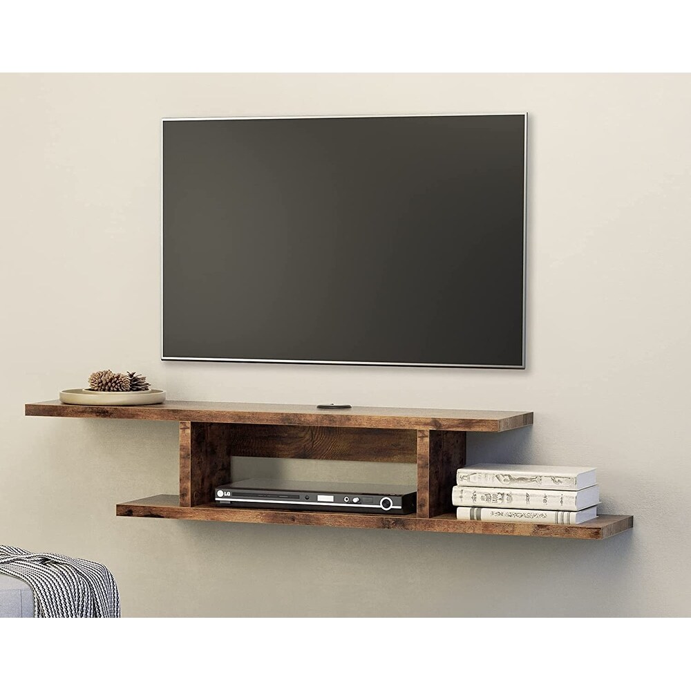 Floating Wall Mounted TV Stand Component Shelf   49.7