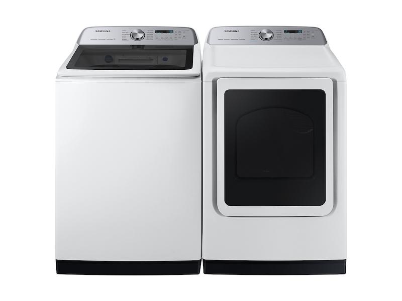 Samsung DVE54CG7150W 7.4 Cu. Ft. Smart Electric Dryer With Pet Care Dry And Steam Sanitize+ In White