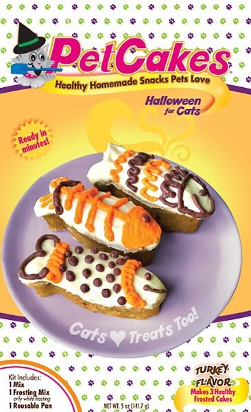 PetCakes Halloween Cake Kit Cat Treats， 6.6-oz box