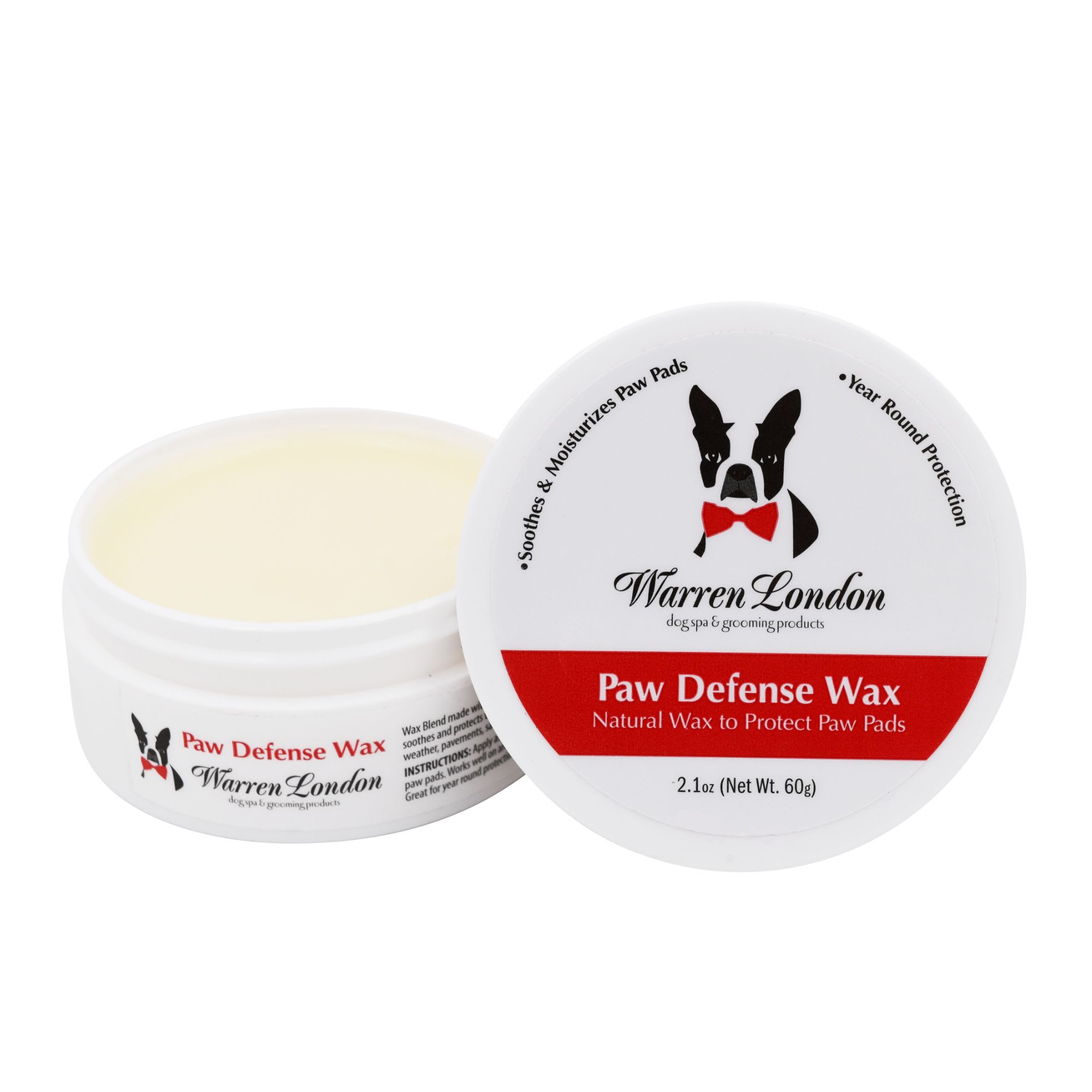 Warren London Dog Paw Defense Wax， 2.1 fl. oz.