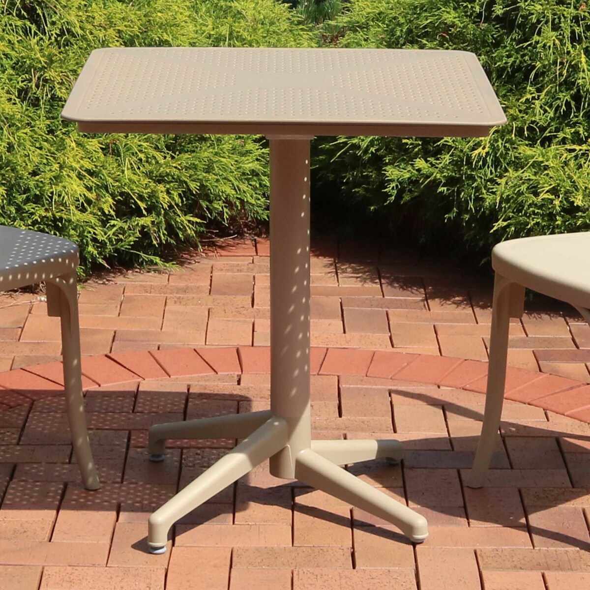 Ultimate Patio All-Weather Square Foldable Plastic Table