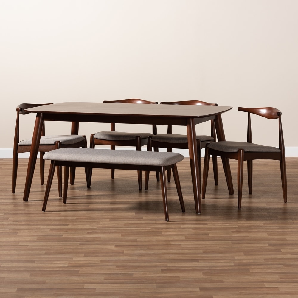 Carson Carrington Jula Modern Upholstered 6 piece Dining Set