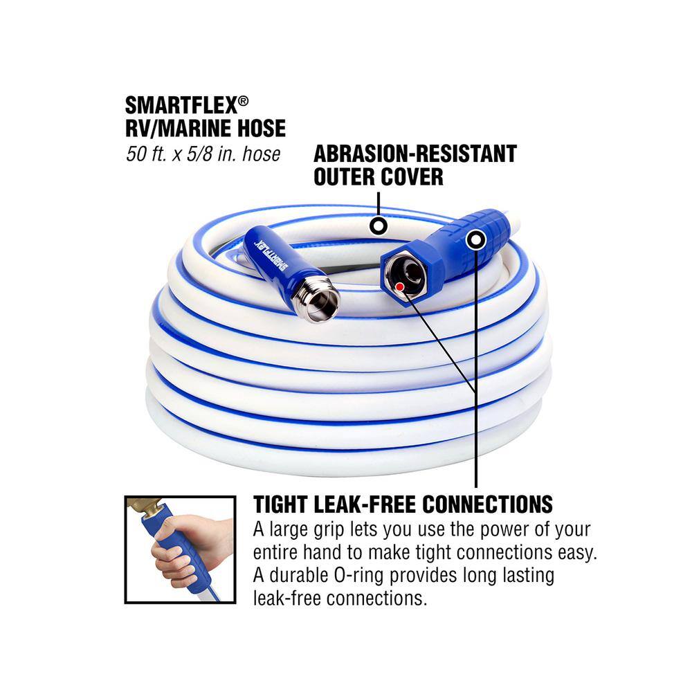 SmartFlex 58 in. x 50 ft. RV and Marine Hose with 34 in. GHT Ends HSFRV550