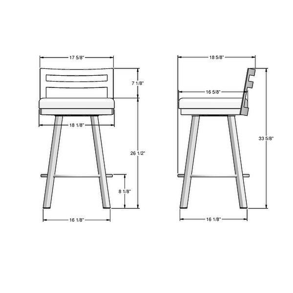 Amisco Derek Swivel Counter Stool