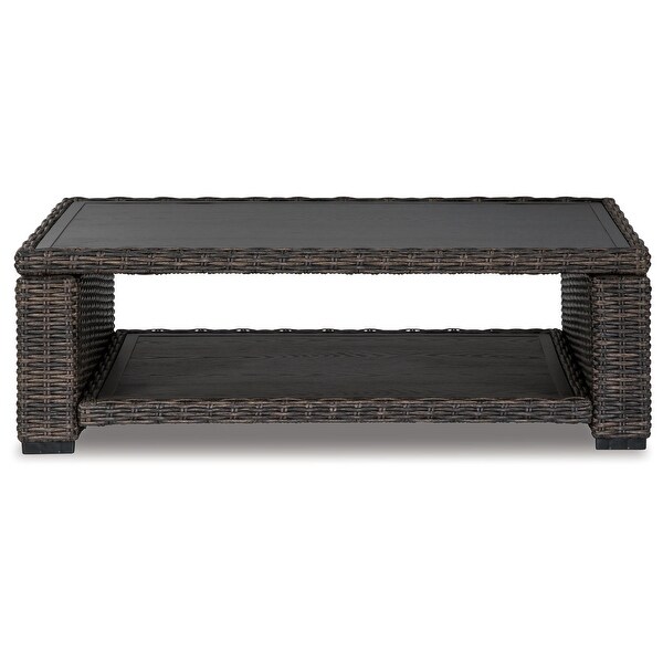 Signature Design by Ashley Grasson Lane Brown Rectangular Cocktail Table