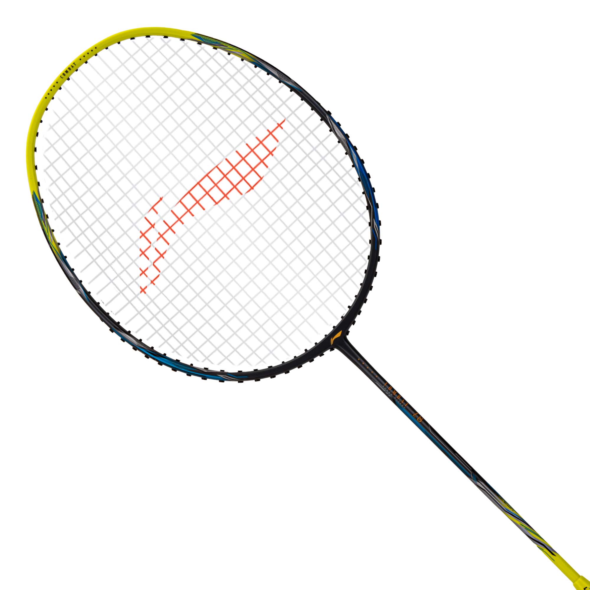 Li-Ning Combat Z8 Badminton Racket (Dark Grey/Lime Blue) - 84 Grams