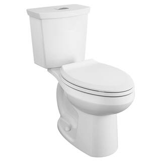 American Standard Cadet 3 in. Tall Height 2-piece 1.0 1.6 GPF Dual Flush Elongated Toilet in White Seat Included 3380.216ST.020