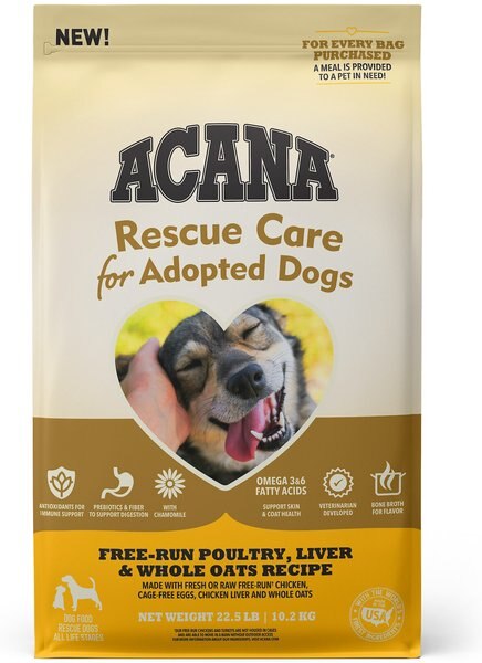 ACANA Rescue Care For Adopted Dogs Poultry Sensitive Digestion Dry Dog Food