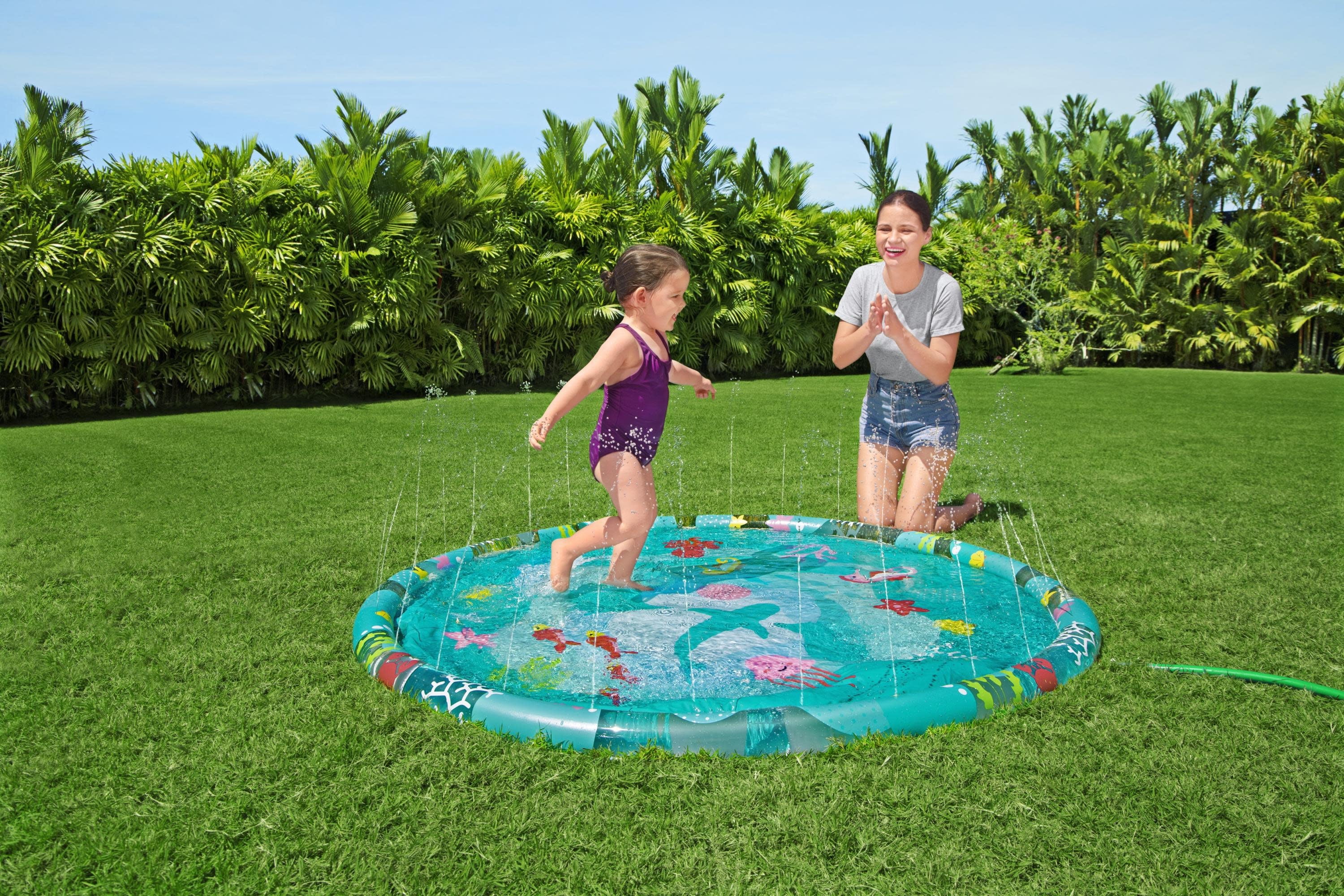 H2OGO! 65" Underwater Sprinkler Splash Kiddie Pool