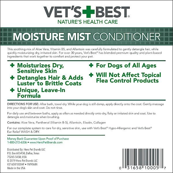 Vet's Best Moisture Mist Conditioner for Dogs