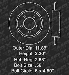 [Rear] Rotors w/Ceramic Pads Geomet OE Brakes 2005 - 2010 Escape Mariner Tribute