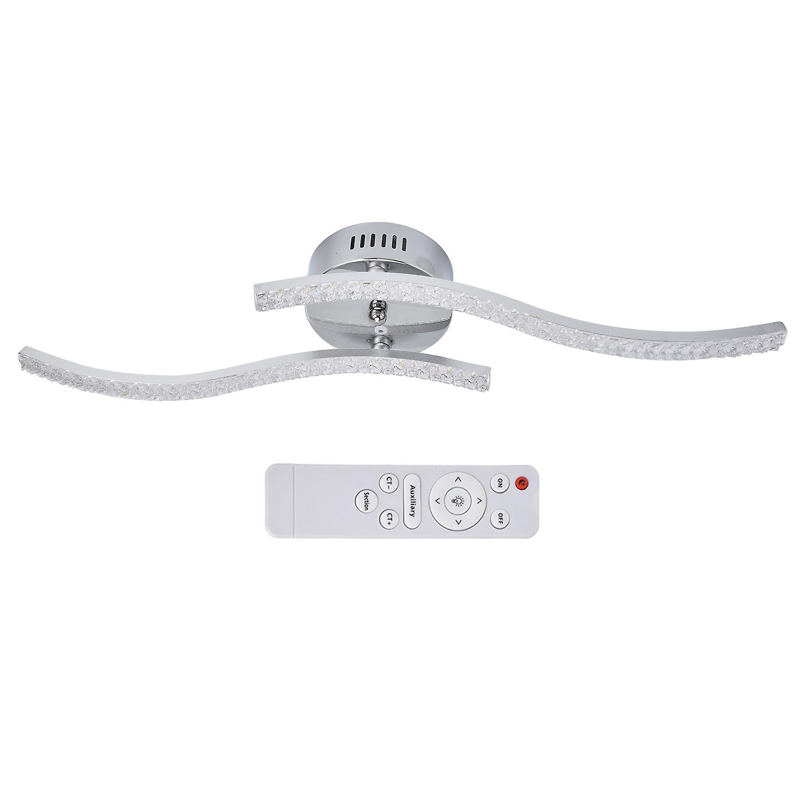 Led Ceiling Light 3 Color Remote Control Dimming Wavy Ceiling Lamp For Living Room Bedroom Ac85265v