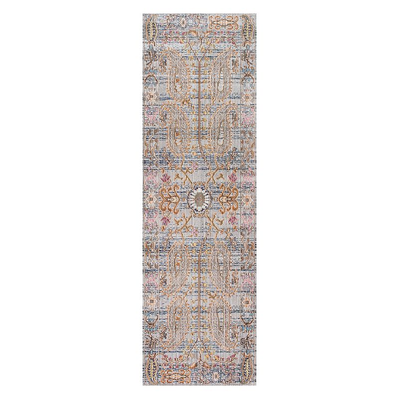 nuLOOM Vintage Killian Framed Floral Rug