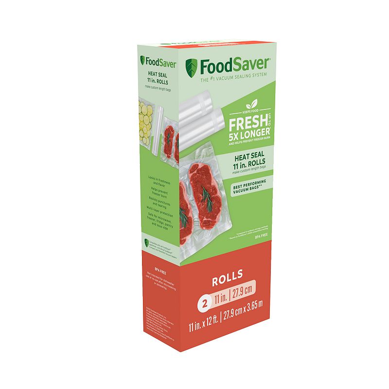 FoodSaver 11 x 12' Vacuum Sealer Roll 2-Pack