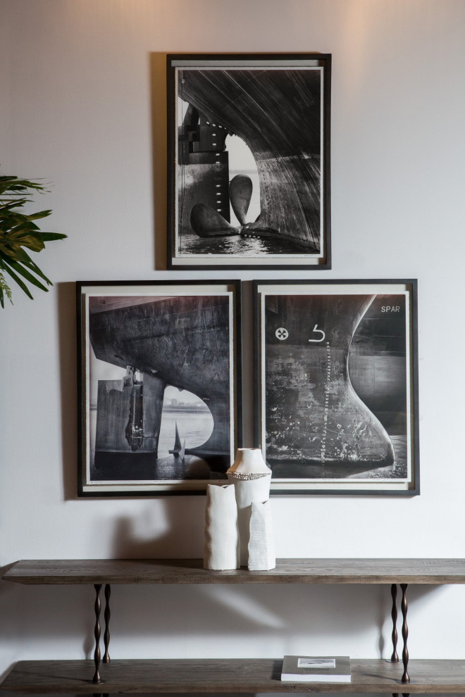 Ivan Media Console Table 2 Tier   Industrial   Entertainment Centers And Tv Stands   by AED Luxury Home Decor  Houzz