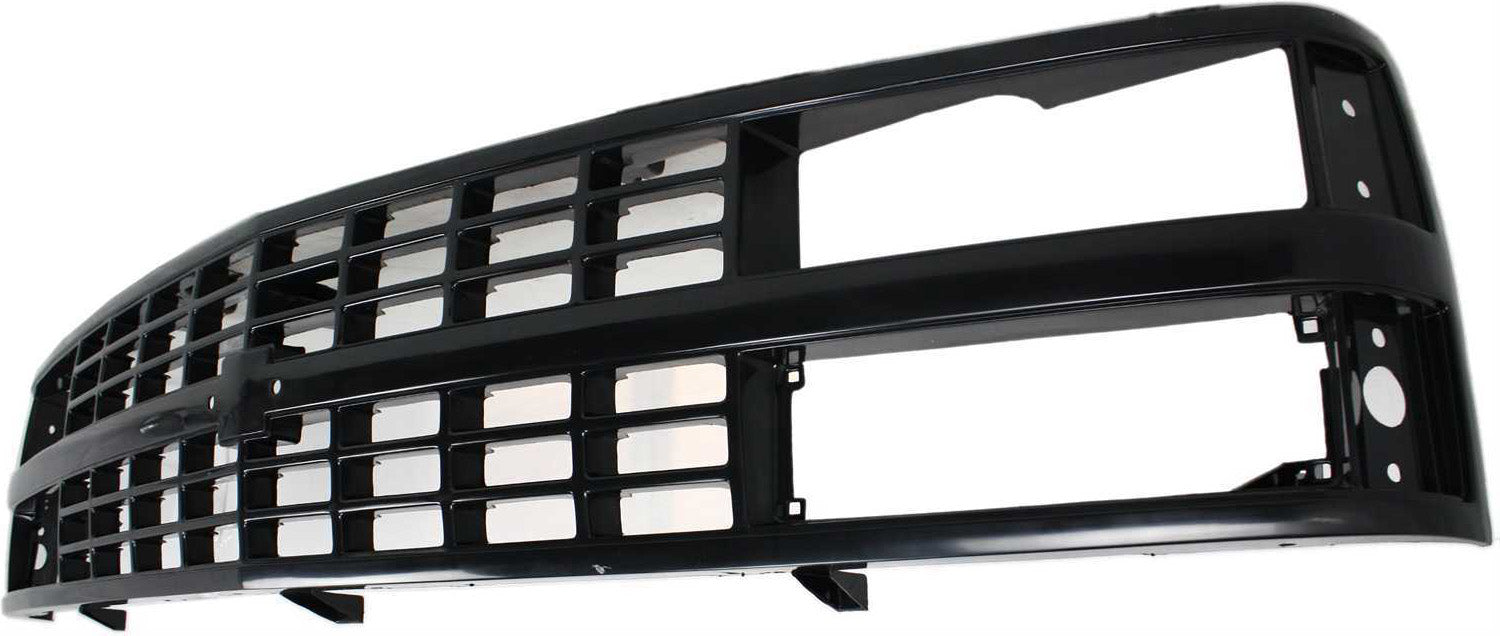 Grille Assembly Compatible With 1988-1993 Chevrolet C1500 1992-1993 Blazer Black Shell and Insert