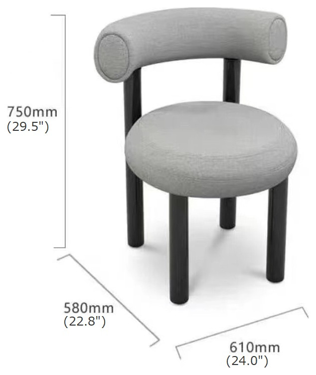 Modern Minimalist Fabric Dining Creative Chair   Contemporary   Dining Chairs   by Miron Demid LLC  Houzz