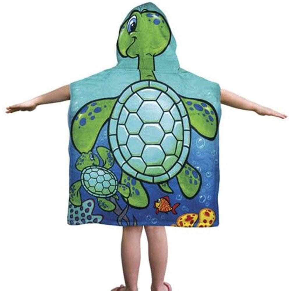 Turtle Super Soft Plush Cotton Hooded Towel Bath Beach Pool Poncho