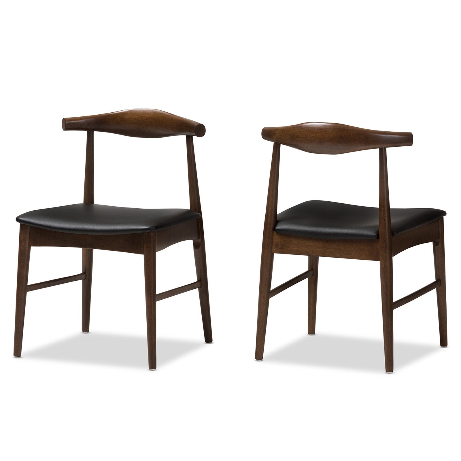 Baxton Studio Winton Mid-Century Dining Side Chair - Set of 2