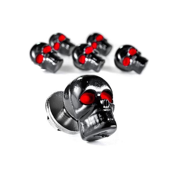 Custom Black Skeleton Skull Bolt Nuts Screws 6mm Compatible with Kawasaki Mach 500 750 KH S3 Trial Boss