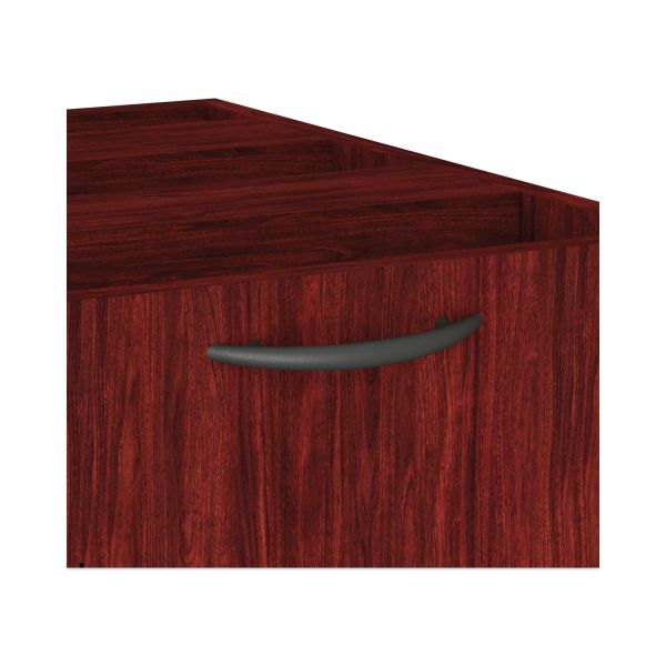 Alera Valencia Series Full Pedestal File， Left/Right， 3-Drawers: Box/Box/File， Legal/Letter， Mahogany， 15.63