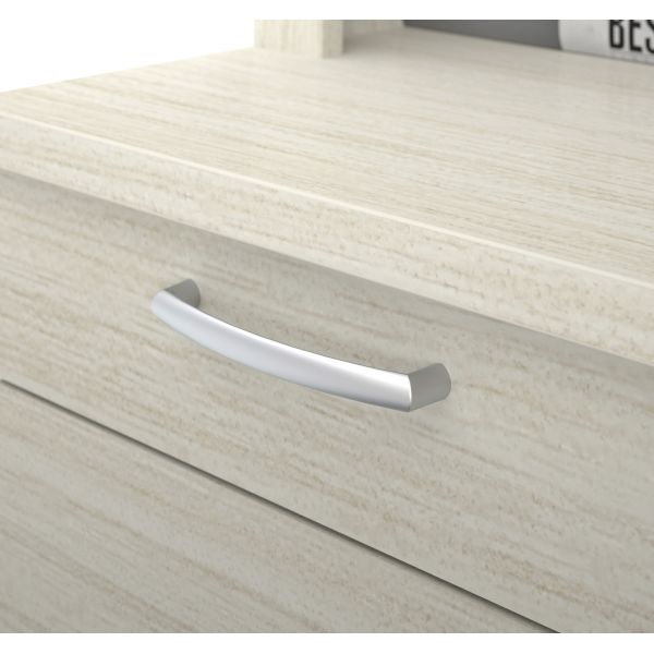 Bestar Logan U-Shaped Desk in White Chocolate