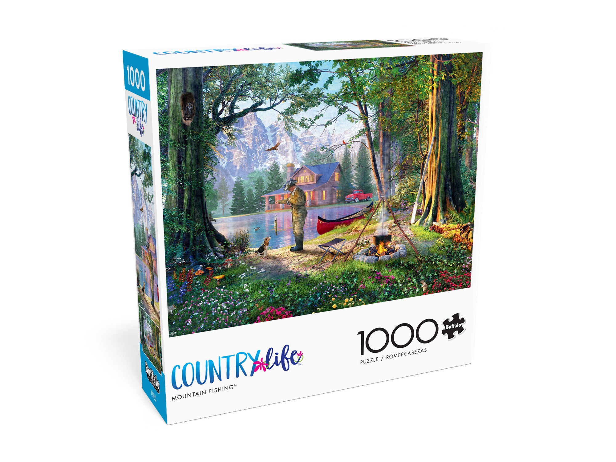 Buffalo Games 1000-Piece Country Life Mountain Fishing Jigsaw Puzzle