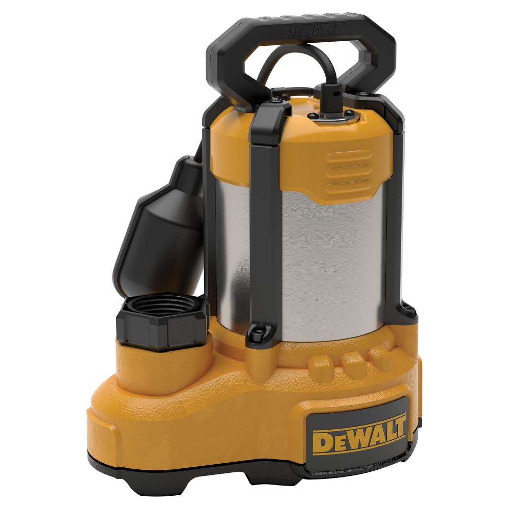 DEWALT 3/4 HP SSTL/Cast Iron Submersible Sump Pump Tethered DXWP62781 from DEWALT