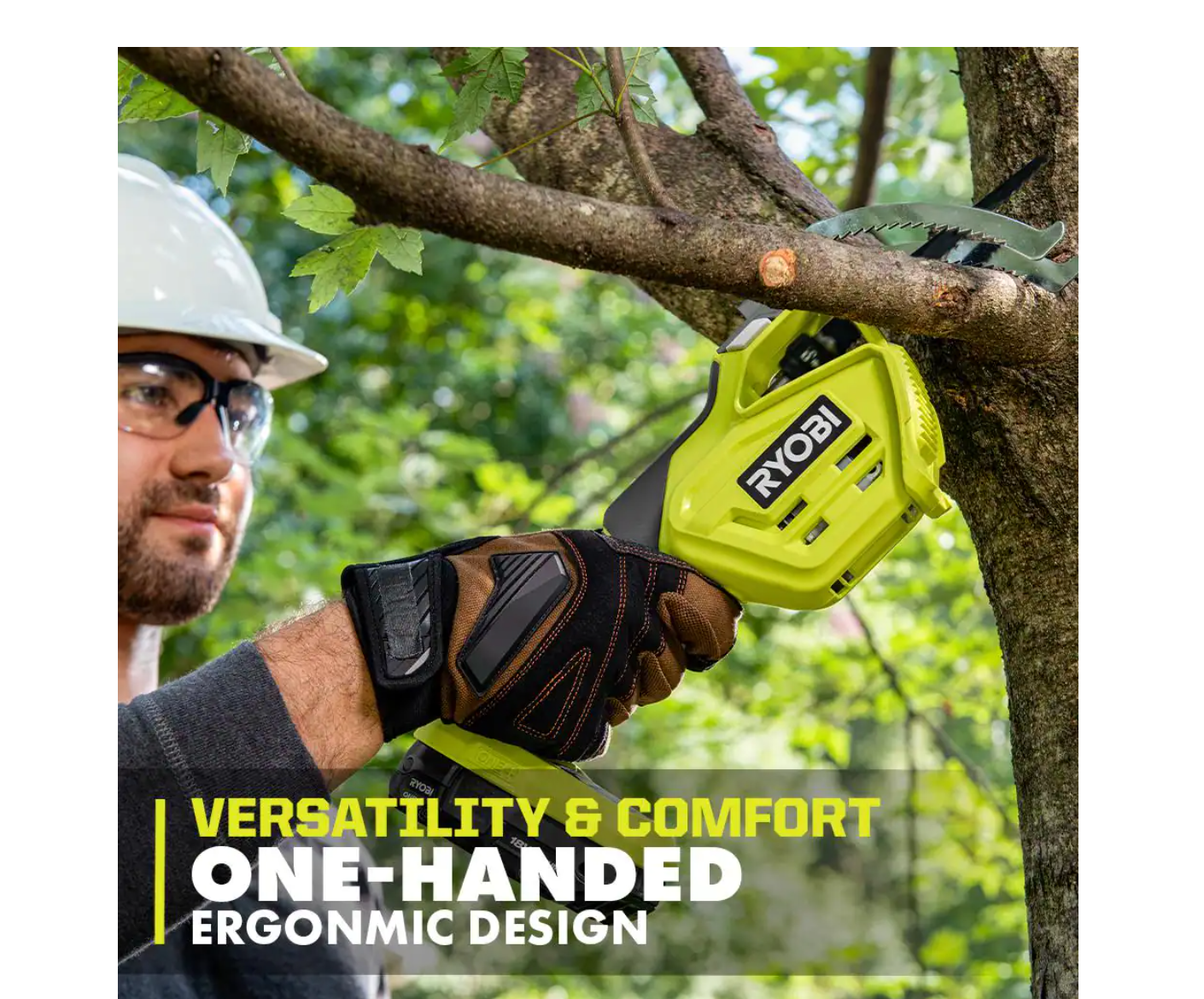 RYOBI P2530 ONE+ 18V Electric Cordless Pruning Reciprocating Saw with 2.0 Ah Battery and Charger