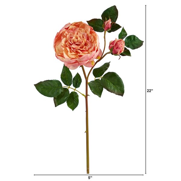 22 Rose Artificial Flower (Set of 6)