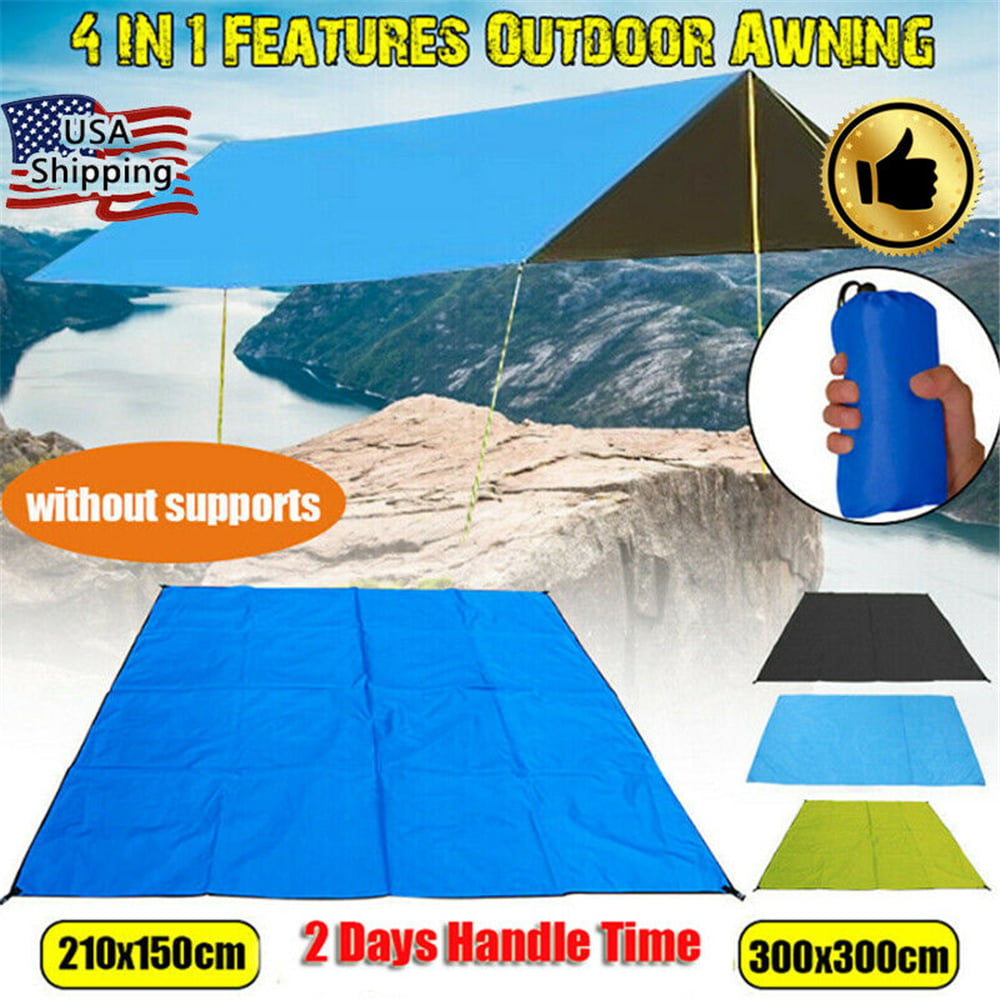 Waterproof Tent Tarp for Hammock， UV Protection and Waterproof， Multi-function Hammock Cover， Lightweight for Camping， Backpacking and Outdoor Adventure， 5 x 7ft，Royal Blue