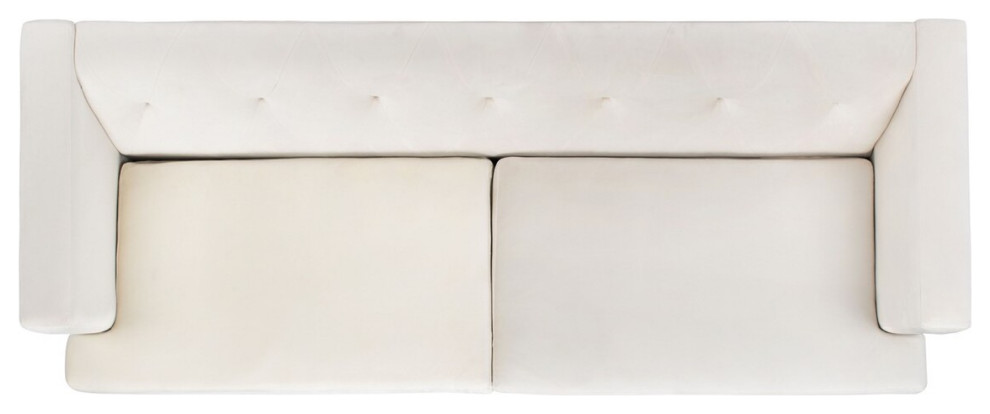 Safavieh Couture Konrad Velvet Sofa   Contemporary   Sofas   by Safavieh  Houzz