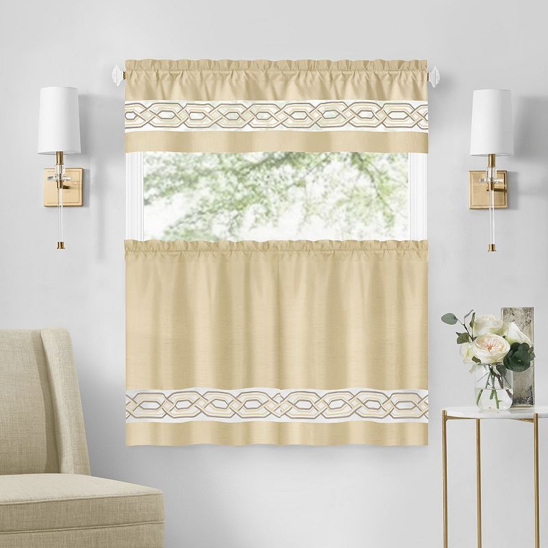 Achim Paige Window Curtain Tier and Valance Set