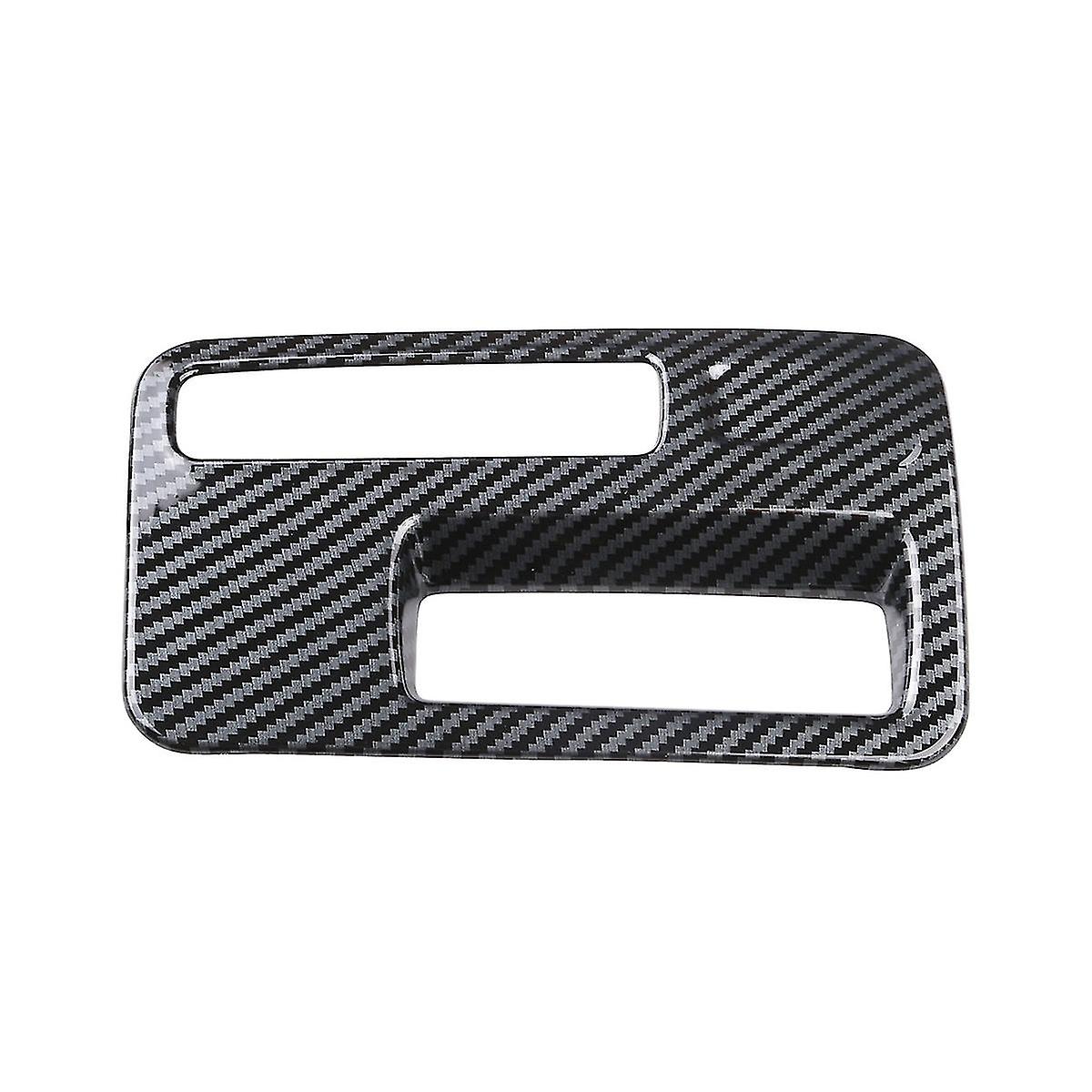 Car Interior Carbon Fiber Headlight Adjustment Switch Decoration Cover Trim For Palisade 2023