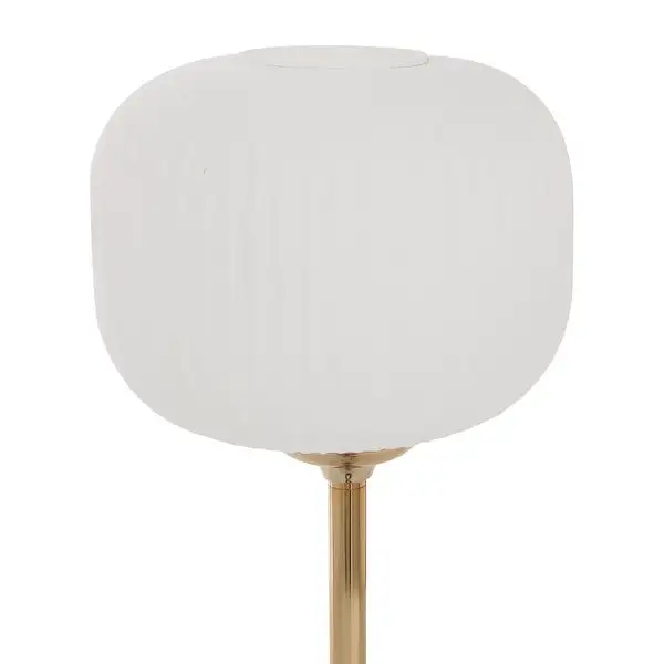 White Metal Modern Table Lamp - 10 x 10 x 23