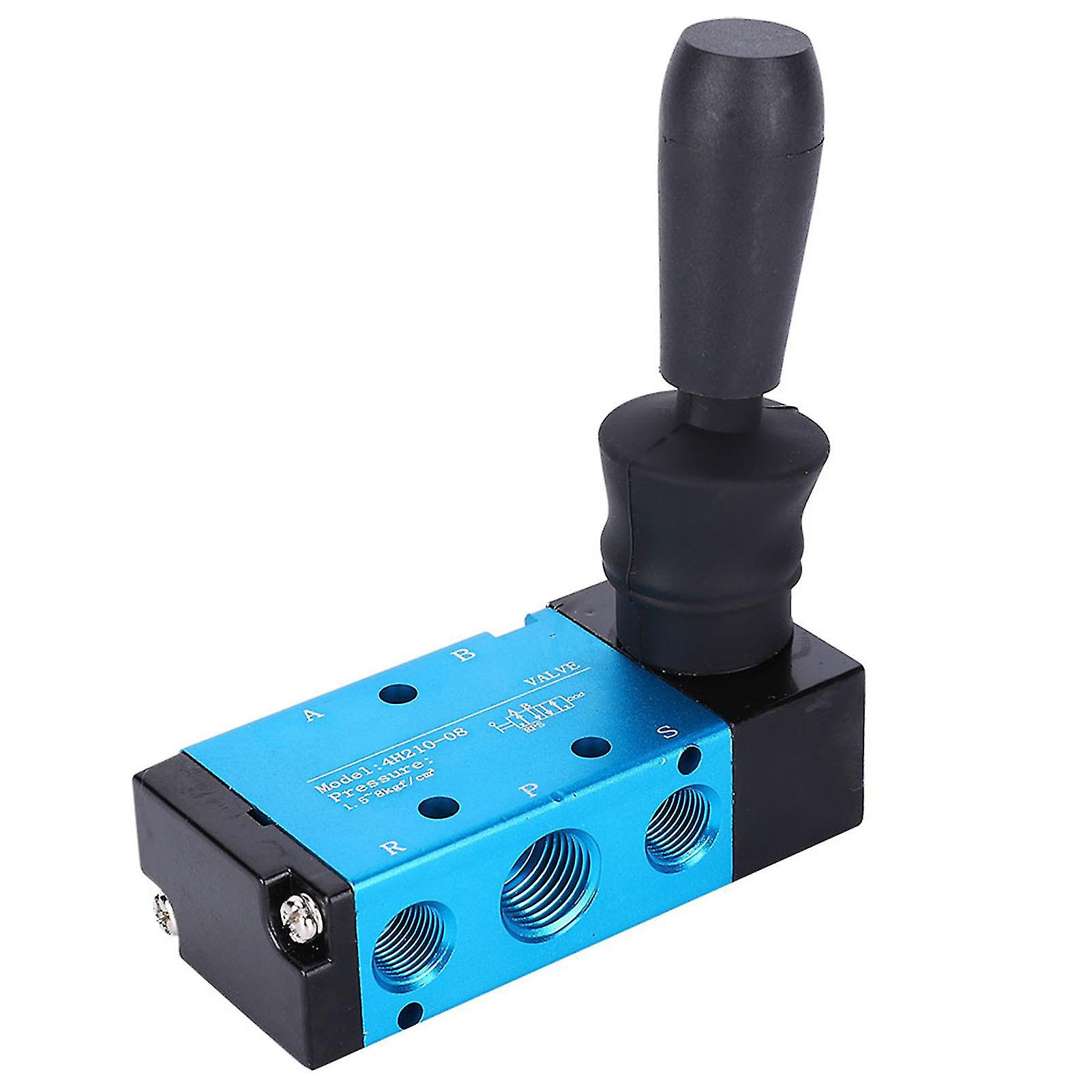 Hand Lever Pneumatic Valve Aluminum Alloy 2-Position 5-Way 4H210-08 1/4in Air Component