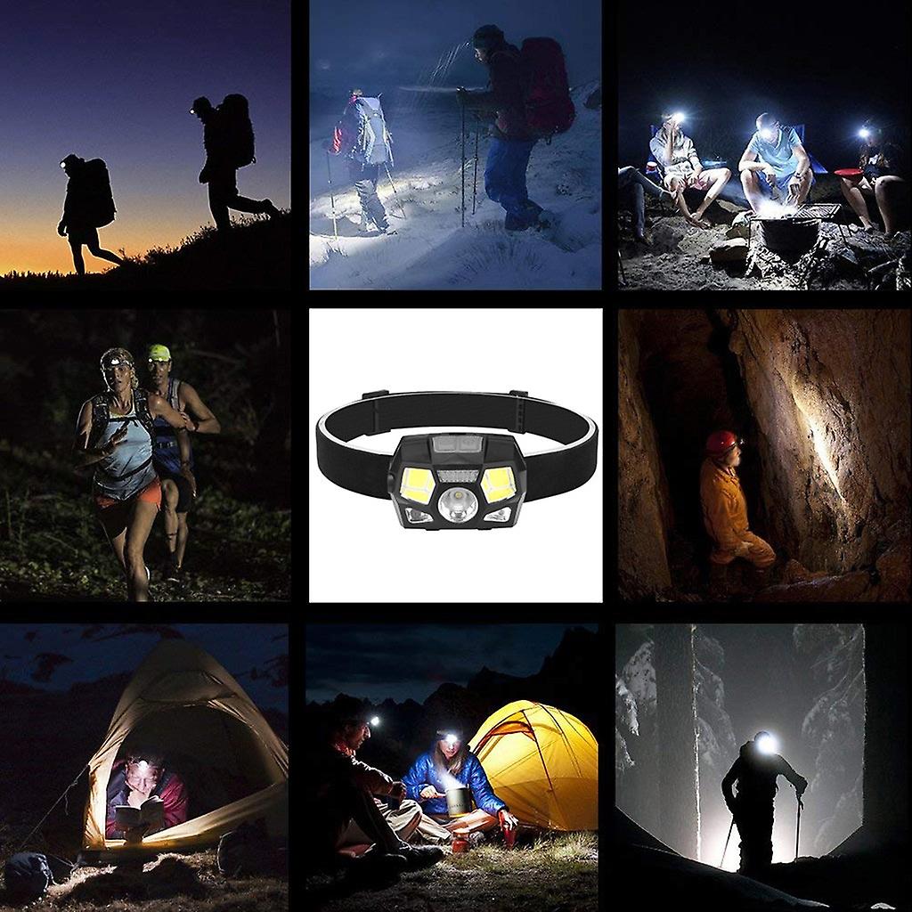 Lamp Light Cob Led Outdoor Rechargeable Led Headlamp Motion Sensor Head Lamp Work Light Headlight Flashlight Torch Camping