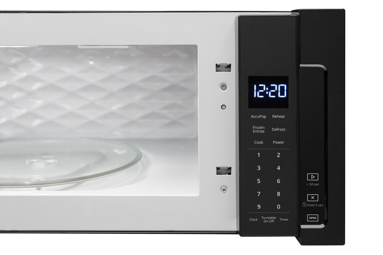 Whirlpool 1.1 Cu. Ft. Black Low Profile Microwave Hood Combination