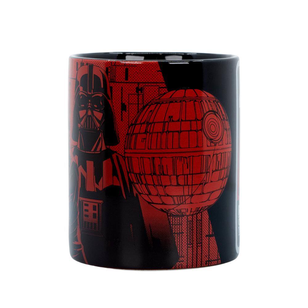 Uncanny Brands Star Wars 'Return of The Jedi' 40th Anniversary Black Single-Cup Coffee Mug with Mug Warmer for Your Drip Coffee Maker MW1-SRW-RJ1