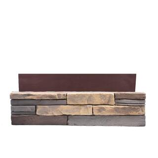 ADORN 23.5 in. x 6 in. Buckskin Stone Veneer Siding (Flats) BFLAT