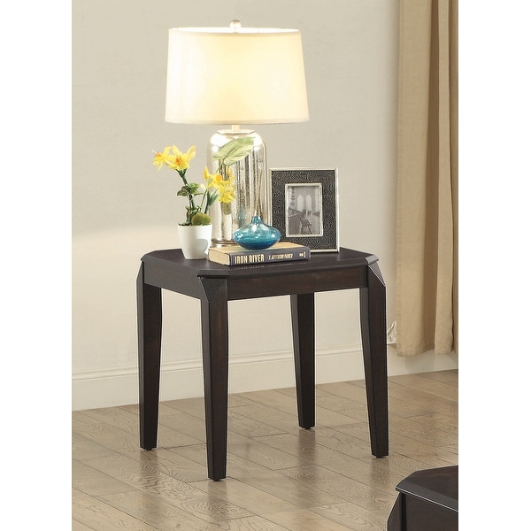 Sharla Walnut Square End Table