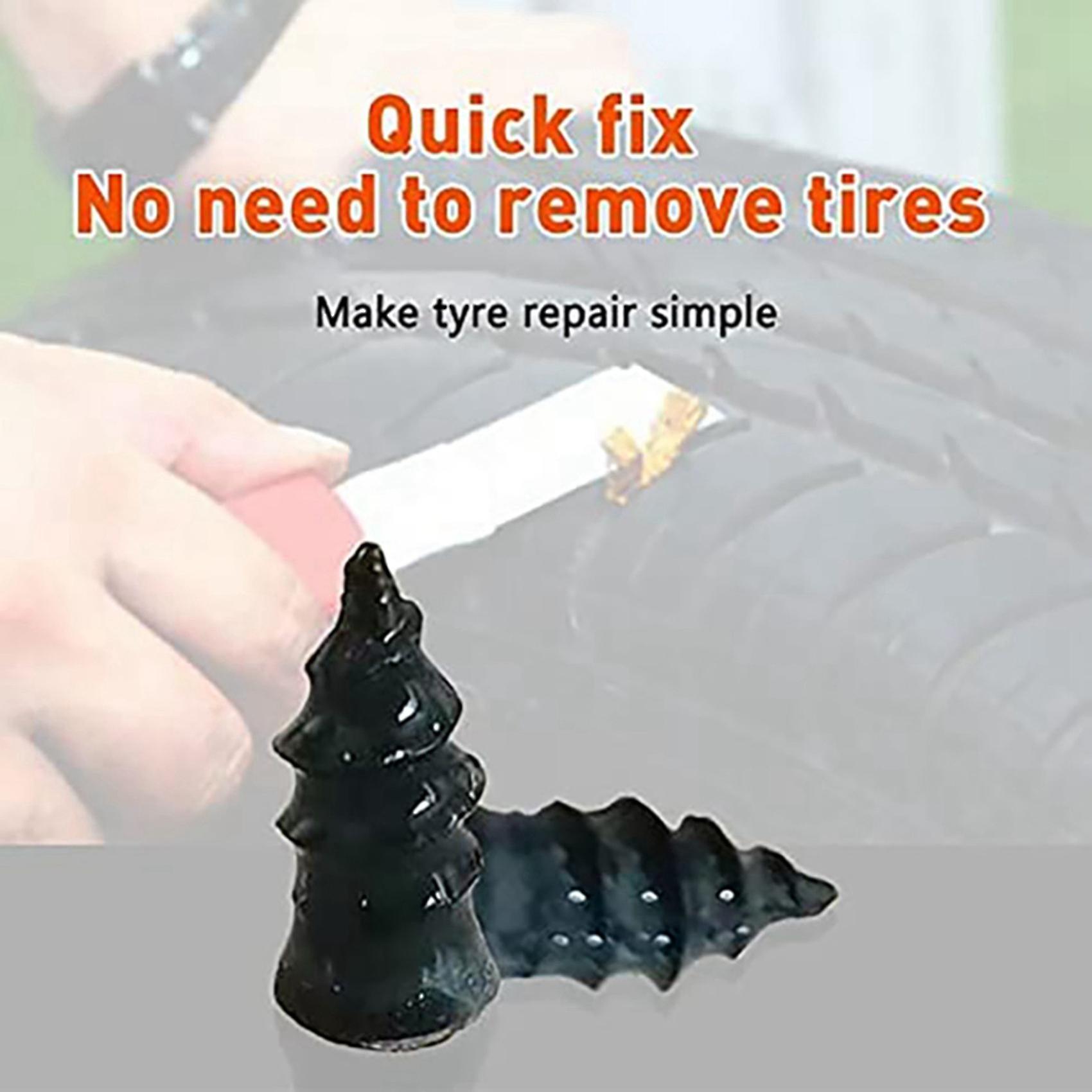 40pcs Tire Repair Rubber Nails Auto Motorcycle Vacuum Tire Repair Nail Fast Repair Tool Self-servic