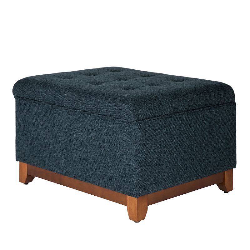 HomePop Chunky Textured Storage Ottoman