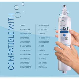 Mist LG LT600P Compatible with LT600P 5231JA2006A Kenmore 9990 46-9990 Refrigerator Water Filter (2-Pack) 5231JA2006B CWMF246