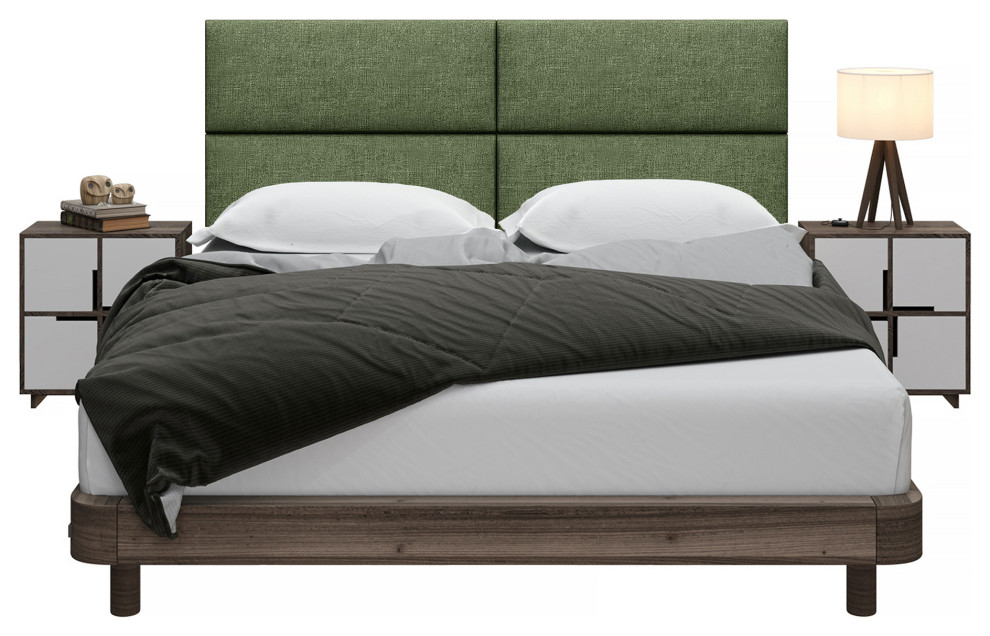 Jaxx Panelist Modern Padded Headboard  Set of 4 Panels   Contemporary   Headboards   by Avana Comfort  Houzz