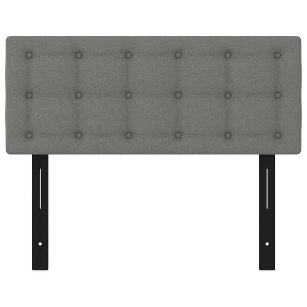 vidaXL Headboards 2 pcs Light/Dark Gray multisize Fabric - - 37421092