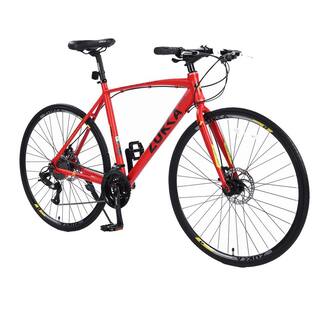 28 in. Brake Bicycle For Men Women's City Bicycle Red HP-24.5-R