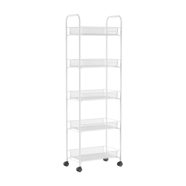 Hastings Home Tiered Rolling Storage Cart Mobile Space Saving Organizer For Kitchen Office Garage And Bathroom